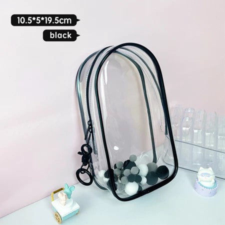 Storage Bag For Labubu Figure 17cm Transparent Thick Durable Weather Resistant