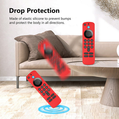Silicone Protective Case for Fire TV Stick HD/4K - Anti-Slip Shockproof Cover