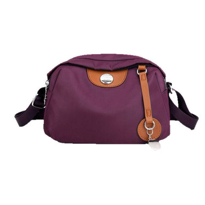 Nylon Crossbody Bag Medium Square Zip Security Durable Women’s Travel Accessory
