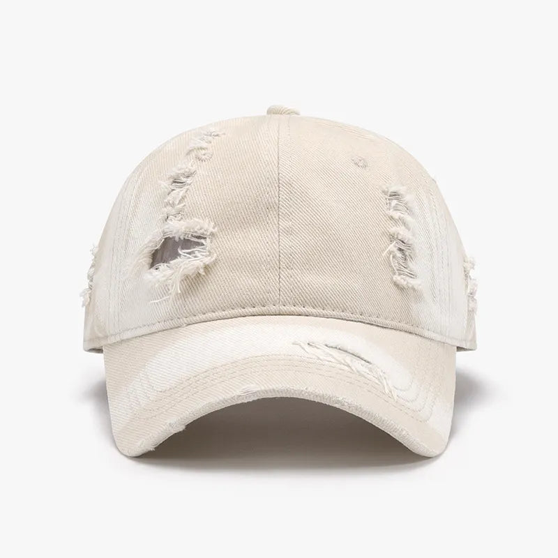 Vintage Casual Sports Distressed Cotton Baseball Cap Outdoor Sun Protection Hat