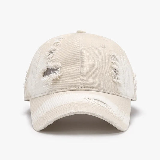 Vintage Casual Sports Distressed Cotton Baseball Cap Outdoor Sun Protection Hat