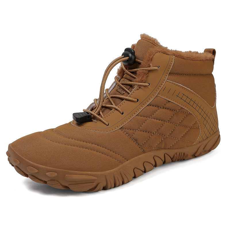 Men's & Women's Mid-Cut Non-Slip Hiking Shoes Warm Cotton Cold-Resistant Outdoor