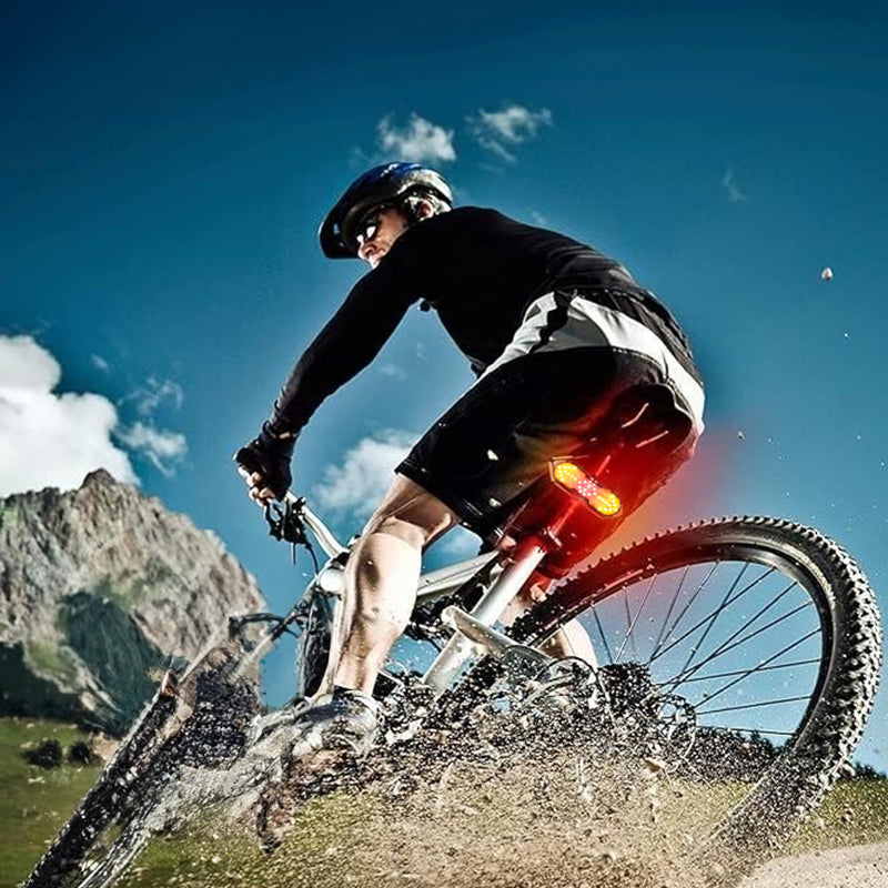 USB-C Rechargeable Bike Tail Lamp Wireless Turn Signal Horn Safety Equipment