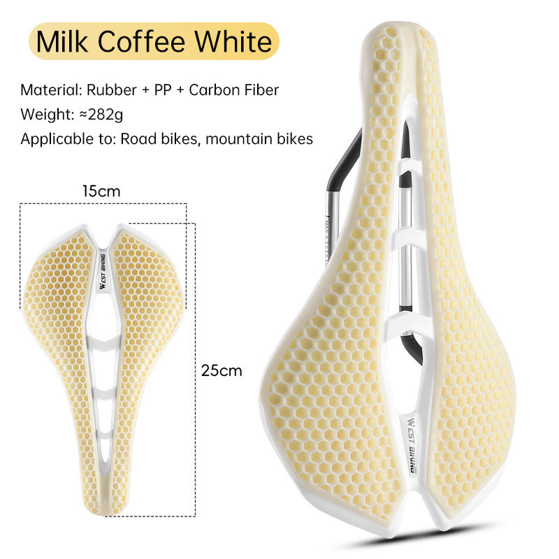 TPE Honeycomb Breathable Cycling Saddle for Road Biking and Mountain Bike Use