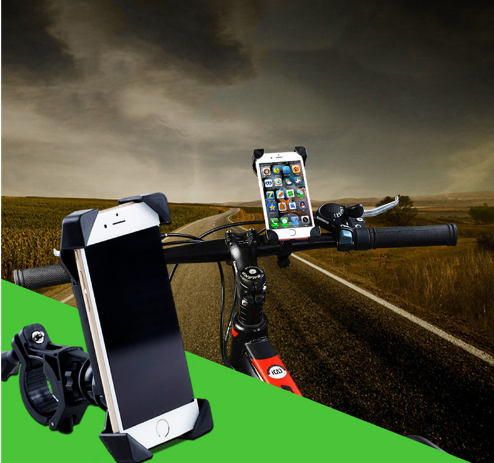 MTB Bicycle Phone Holder Durable ABS Secure Grip 360-Degree Rotation Adjustable