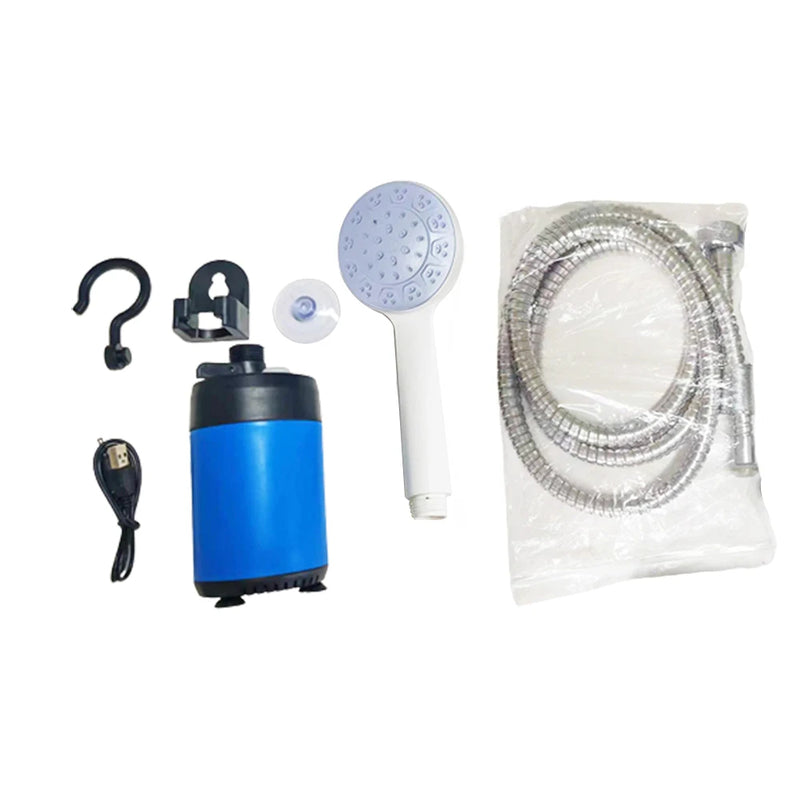 Rechargeable Portable Electric Shower Battery Powered Outdoor Travel Camping