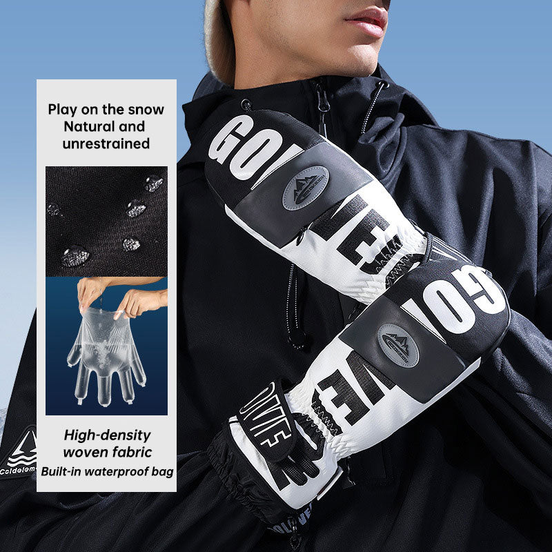 Winter Ski Gloves Thermal Insulation Waterproof Windproof Touchscreen Warmth