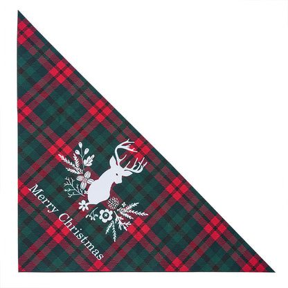 Adjustable Holiday Festive Pet Bandana Scarf Bib Seasonal Design for Dogs Cats