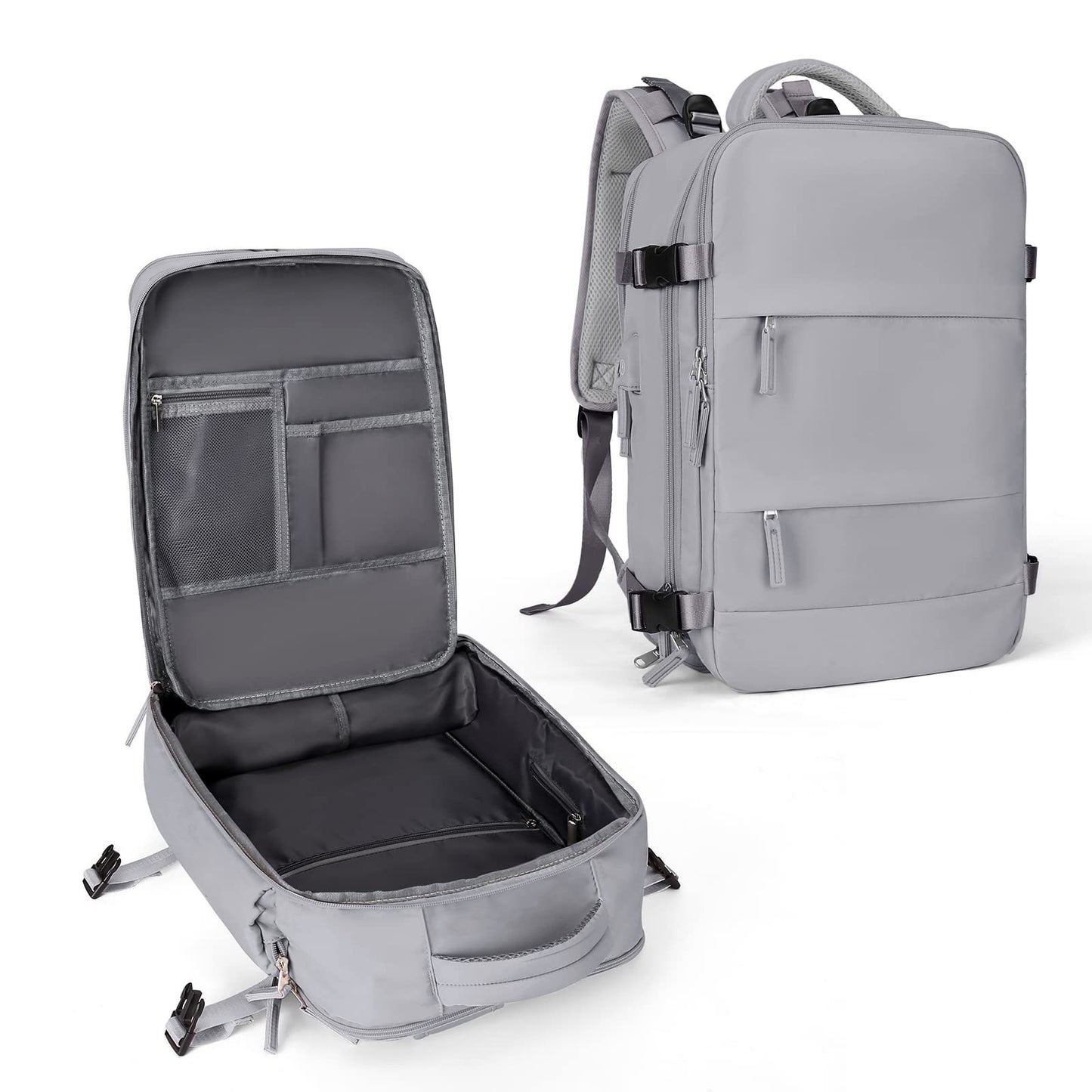 Women's Travel Backpack 20-35L Waterproof USB Charging Port Lightweight Durable