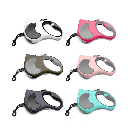 Retractable Dog Leash LED Light 16ft Durable Nylon Rope Small to Medium Dogs
