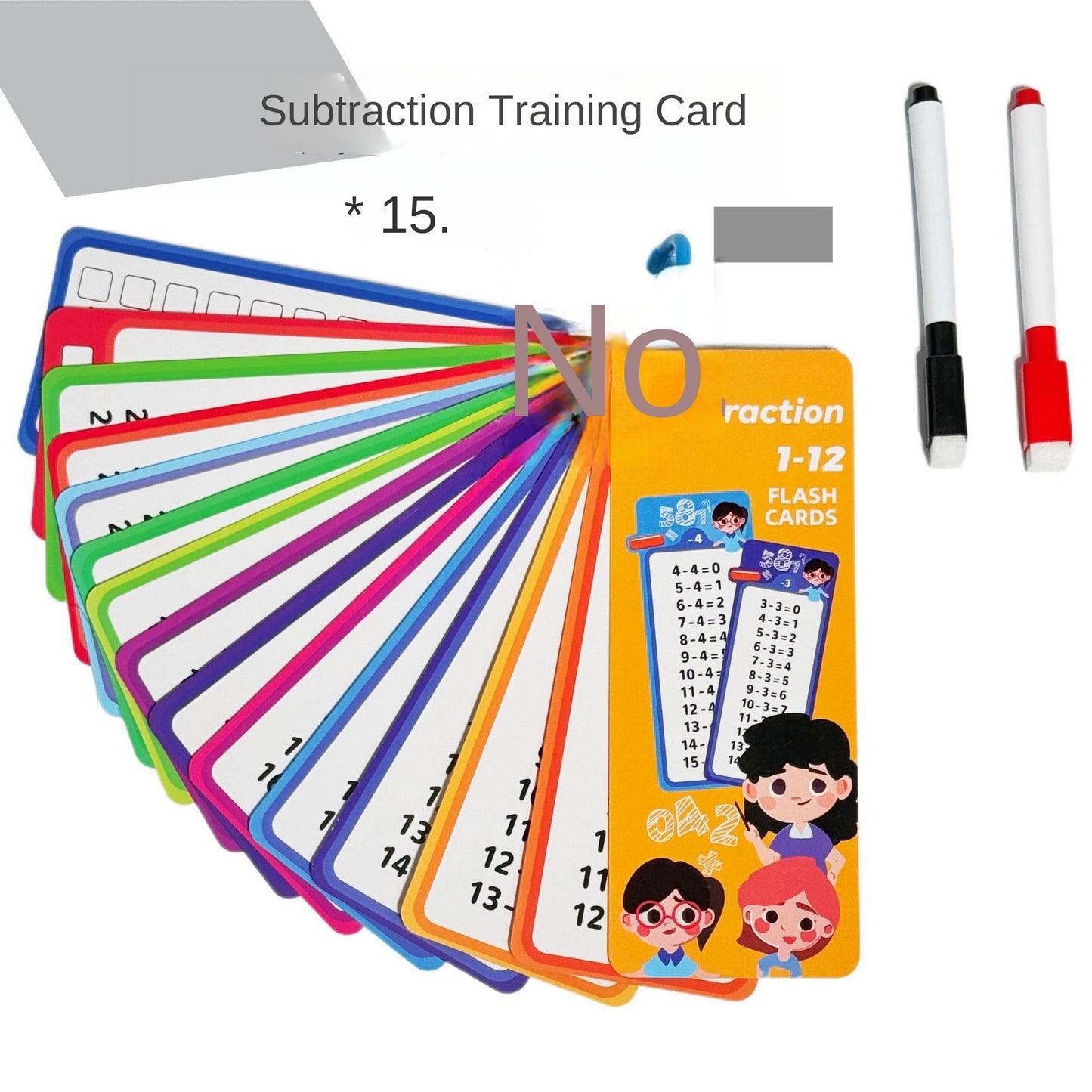 Early Education Arithmetic Learning Math Flash Cards Enhance Calculation Skills