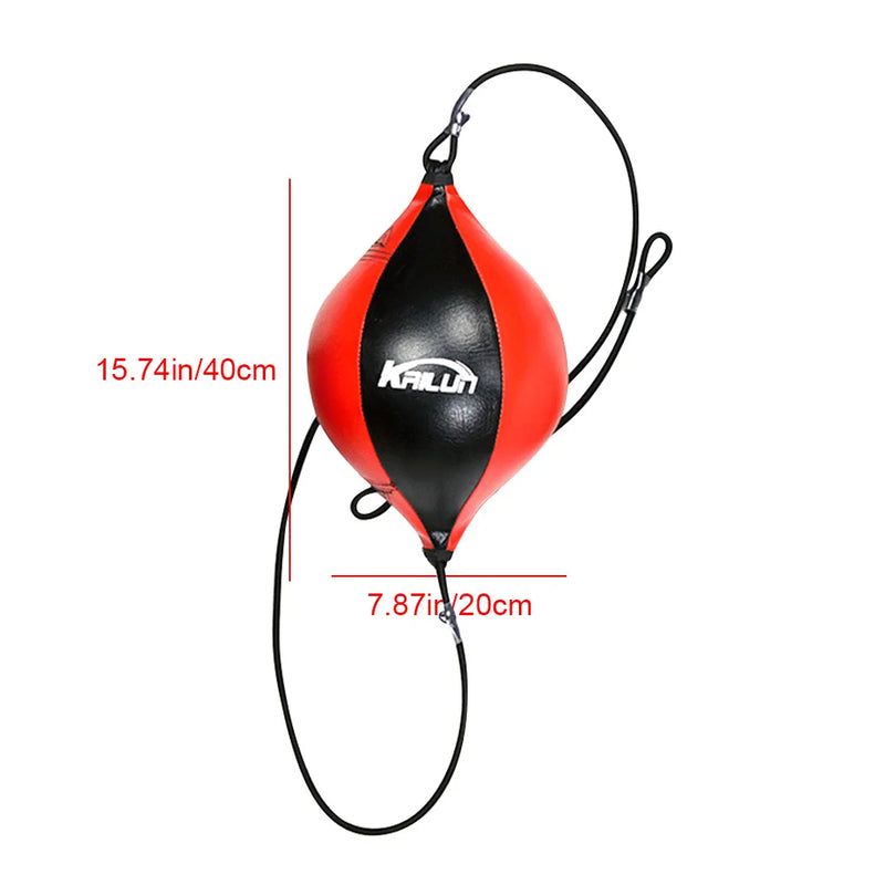 PU Leather Double End Boxing Speed Bag Reflex Ball for Enhanced Training Fitness
