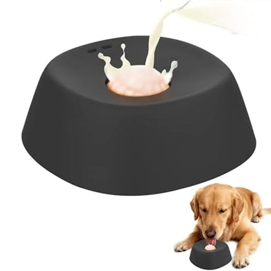 Slow Feeder Dog Bowl Lick Mat Treat Dispenser Non-Slip Rubber Pet Feeding Dish