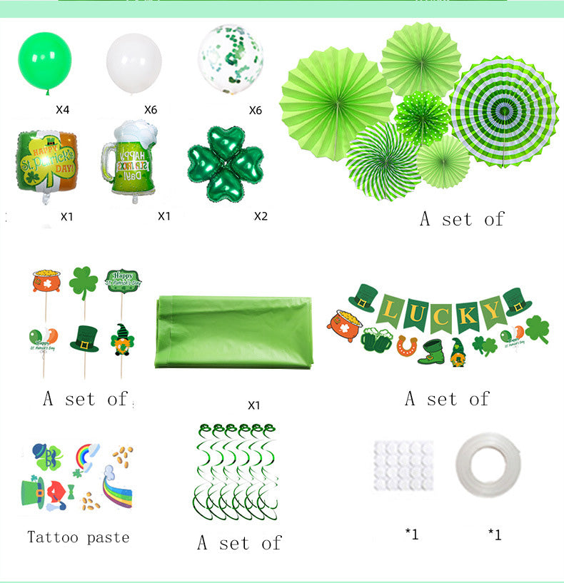 St Patrick's Day Helium Balloons Premium Irish Festival Celebration Supplies