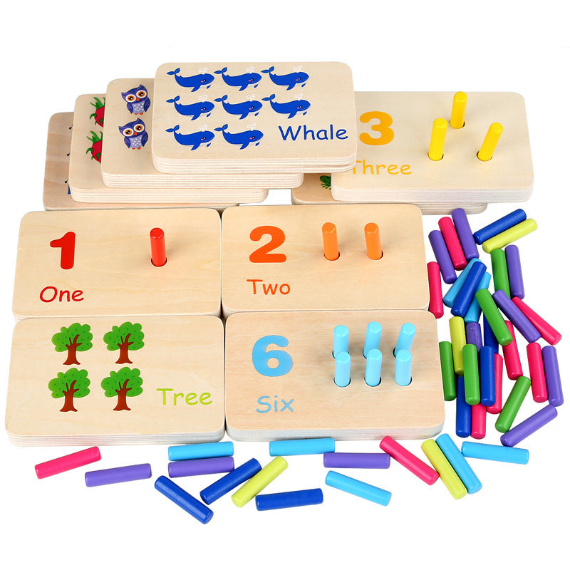 Montessori Wooden Math Set Numeracy Skills Development Early Educational Game