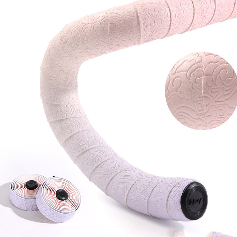 Gradient Double-Pinyin Road Bike Handlebar Tape for Shock Absorption, Breathable