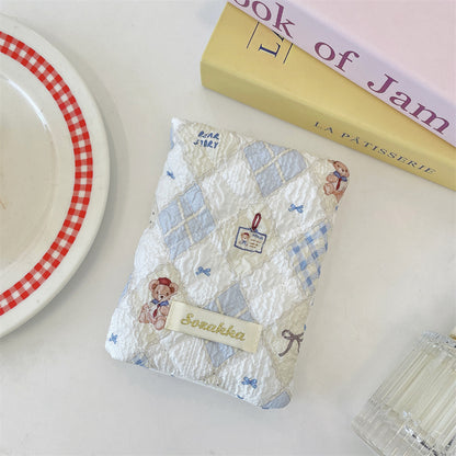 Cartoon Embossed Passport Holder with Secure Travel Card and Document Storage