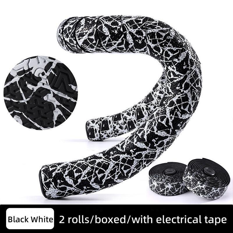 EVA PU Road Bike Handlebar Tape Anti-Slip Shock Absorbing Durable with End Plugs
