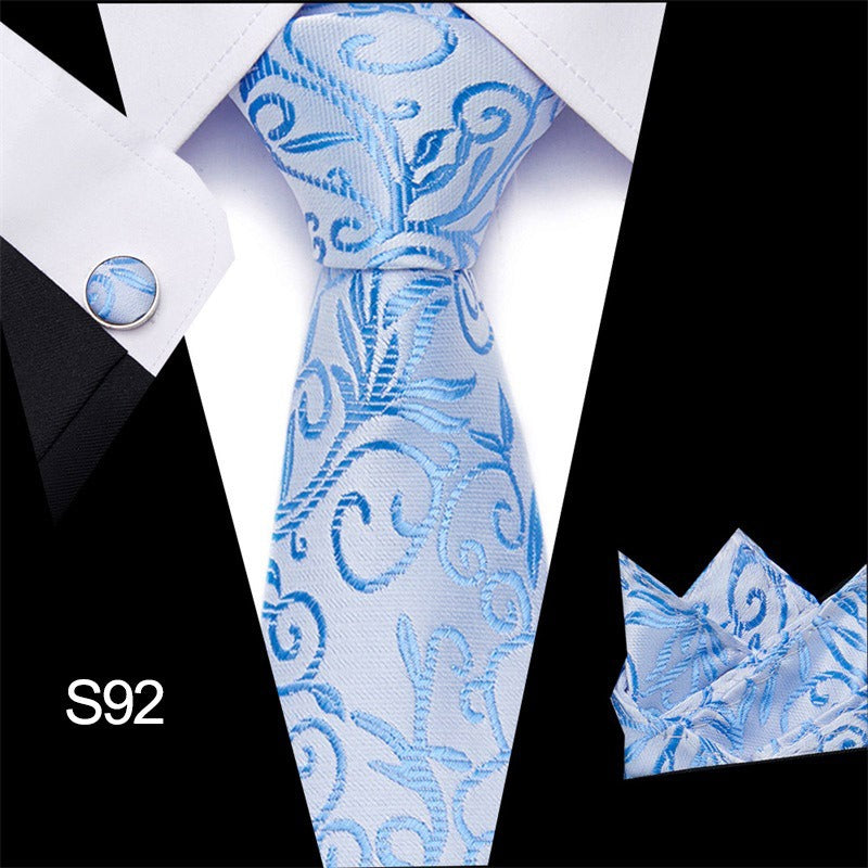 Men's 3pc Tie Set Suit Accessory 53 Options Elegant Designs Smart Business