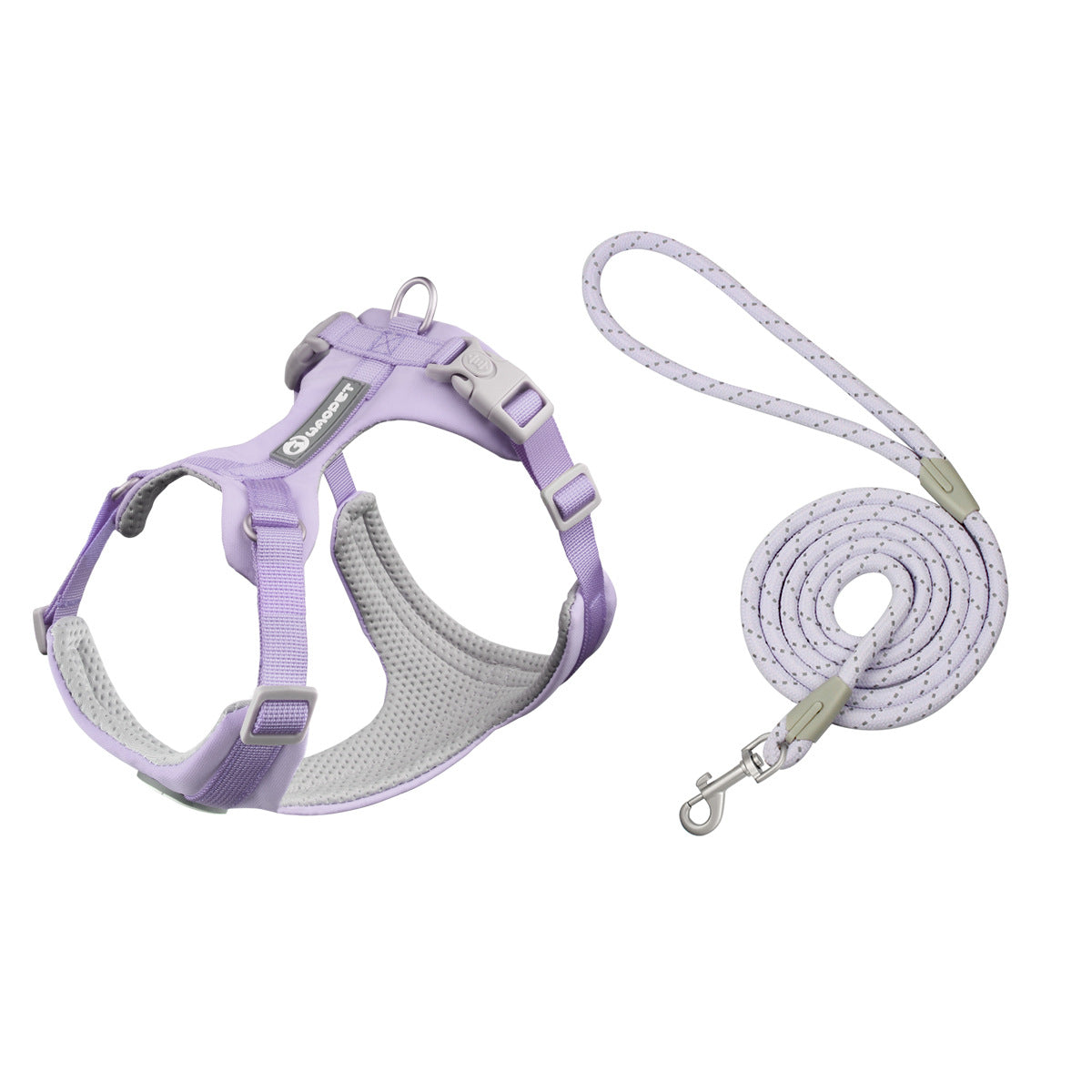 Lightweight Breathable Dog Harness Leash Set Adjustable Vest Reflective Design