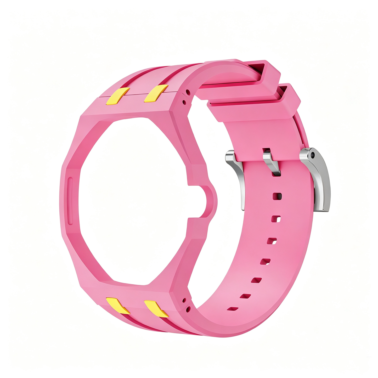 For AP x Swatch Royal Pop Watch Case Silicone Strap Adjustable Buckle Band