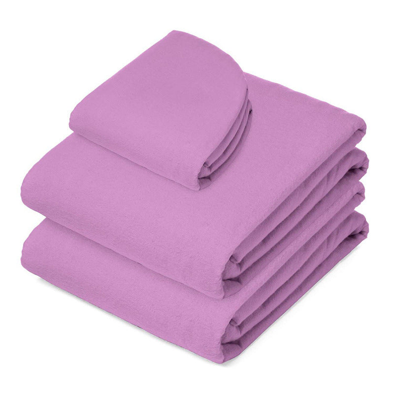 Massage Table Sheet Set 3 Piece Fitted Flat Face Cradle Cover Elastic Edges