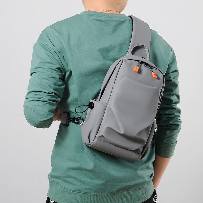 Men's Sports Chest Bag Crossbody Adjustable Strap Zip Closure Lightweight Secure