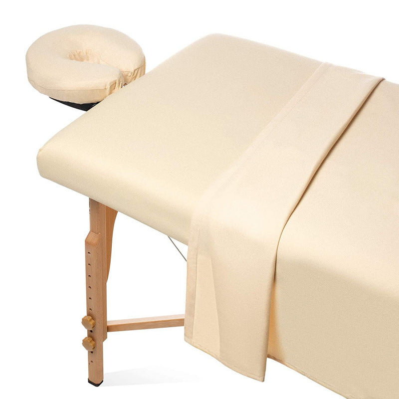Massage Table Sheet Set 3 Piece Fitted Flat Face Cradle Cover Elastic Edges