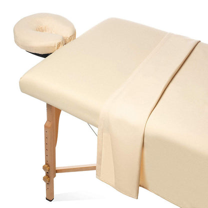 Massage Table Sheet Set 3 Piece Fitted Flat Face Cradle Cover Elastic Edges