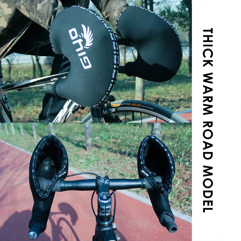 Winter Road MTB Bicycle Handlebar Mitts Thermal Hand Warmer Cyclist Insulator