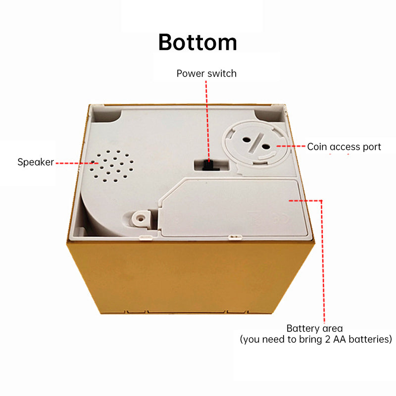 Automated Panda Cat Coin Bank Children Money Saving Storage Birthday Gift Toy