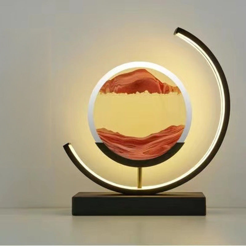LED Flowing Sand Art Painting Lamp, Illuminated Night Light for Home Decoration
