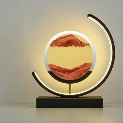 LED Flowing Sand Art Painting Lamp, Illuminated Night Light for Home Decoration