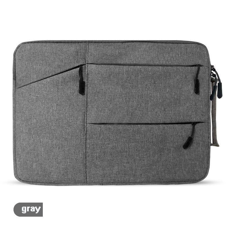 Laptop Bag 15.6 Inches Rectangular Oxford Cloth Dual Zip Three External Pockets