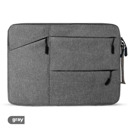 Laptop Bag 15.6 Inches Rectangular Oxford Cloth Dual Zip Three External Pockets