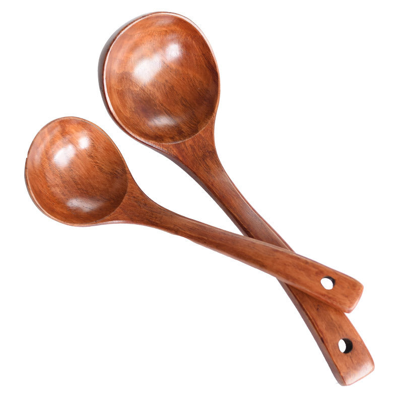 Wooden Kitchen Spoons Round Bowls Smooth Finish Home Utensils Tableware Wood