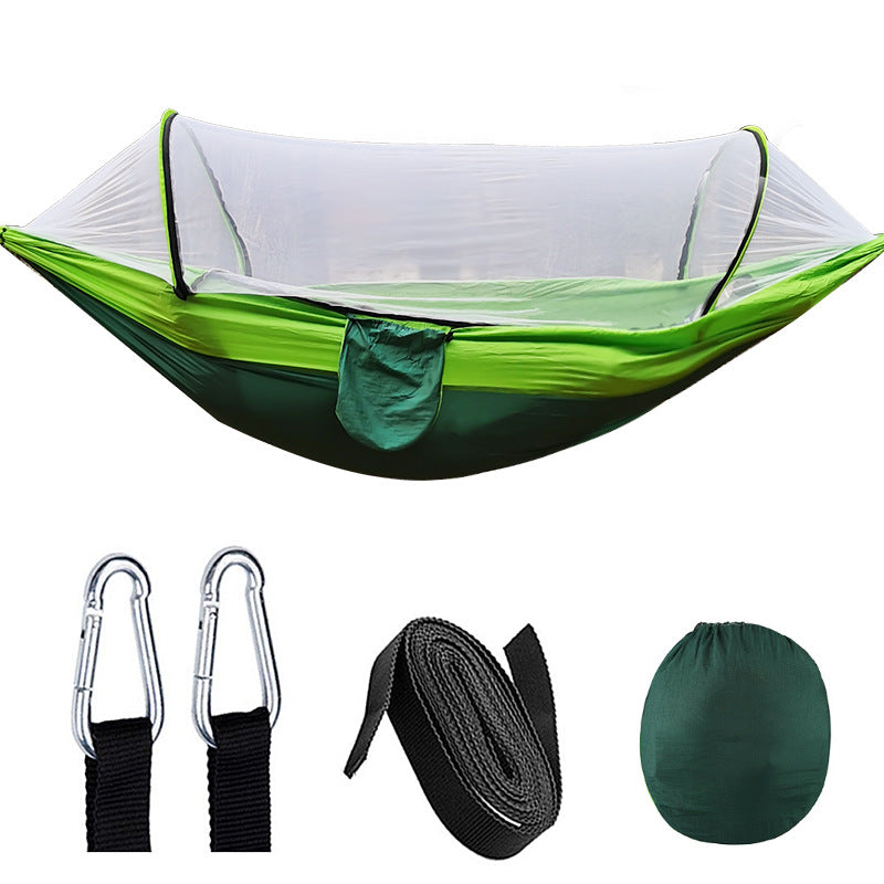 Outdoor Camping Hammock Lightweight Quick Setup Integrated Mosquito Net Durable
