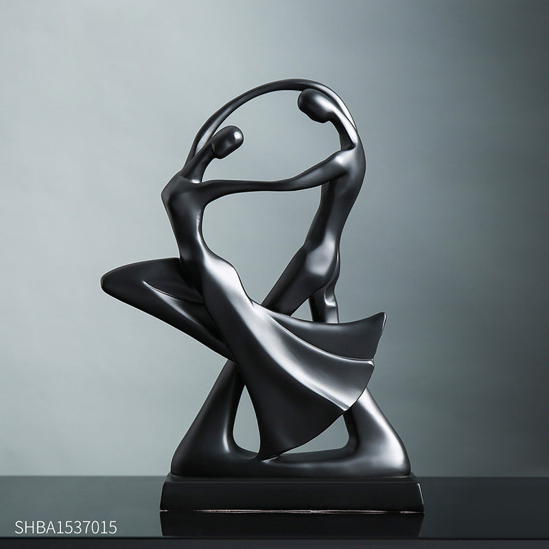 Scandinavian Abstract Resin Decorative Piece Minimalist Home Decor Sculpture