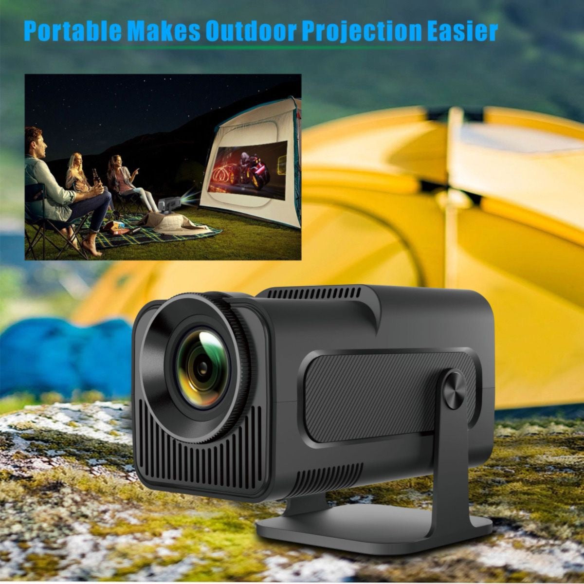 HY320 Mini Ultra HD 720P Android 11 Smart Home Projector Exceptional Quality 60W