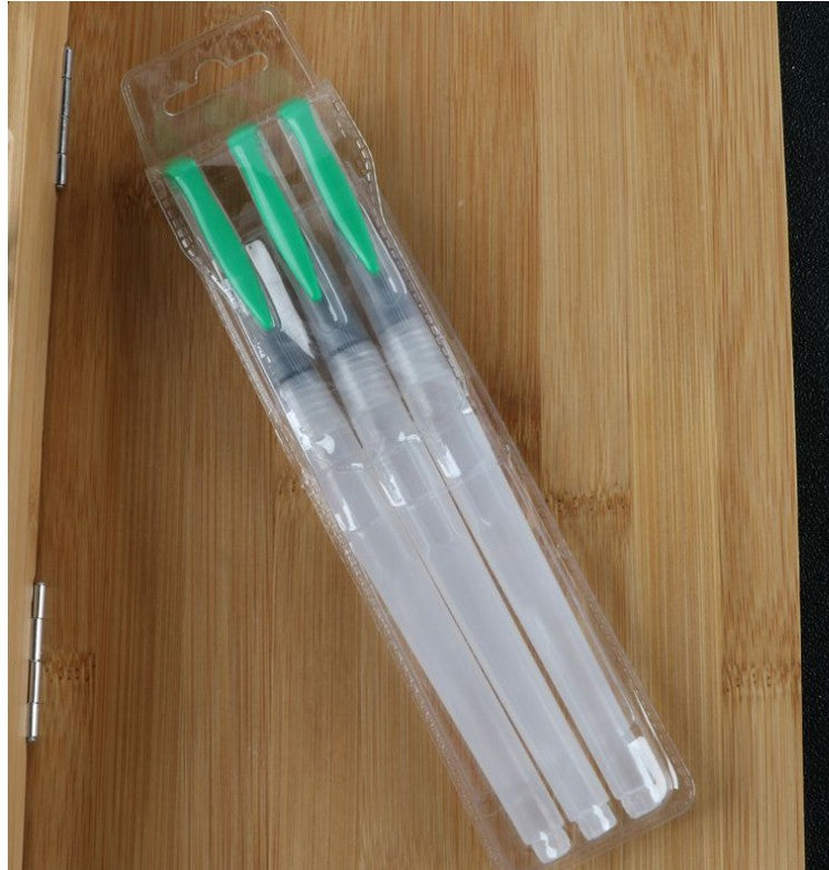 Professional Water Piston Watercolour Brushes Trio Assortment Distinct Sizes