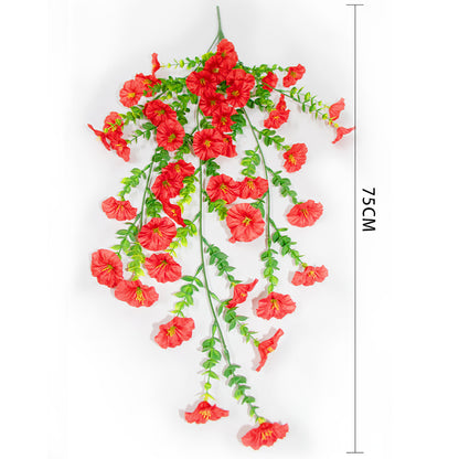Faux Trumpet Vine Hanging Flower Garland 75cm Artificial Plant Display Decor