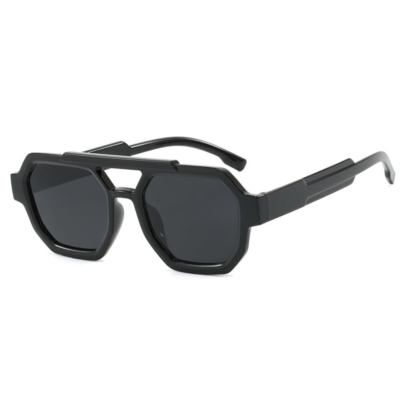 Men's Polygonal Frame Sunglasses UV400 Protection Scratch Resistant Lightweight