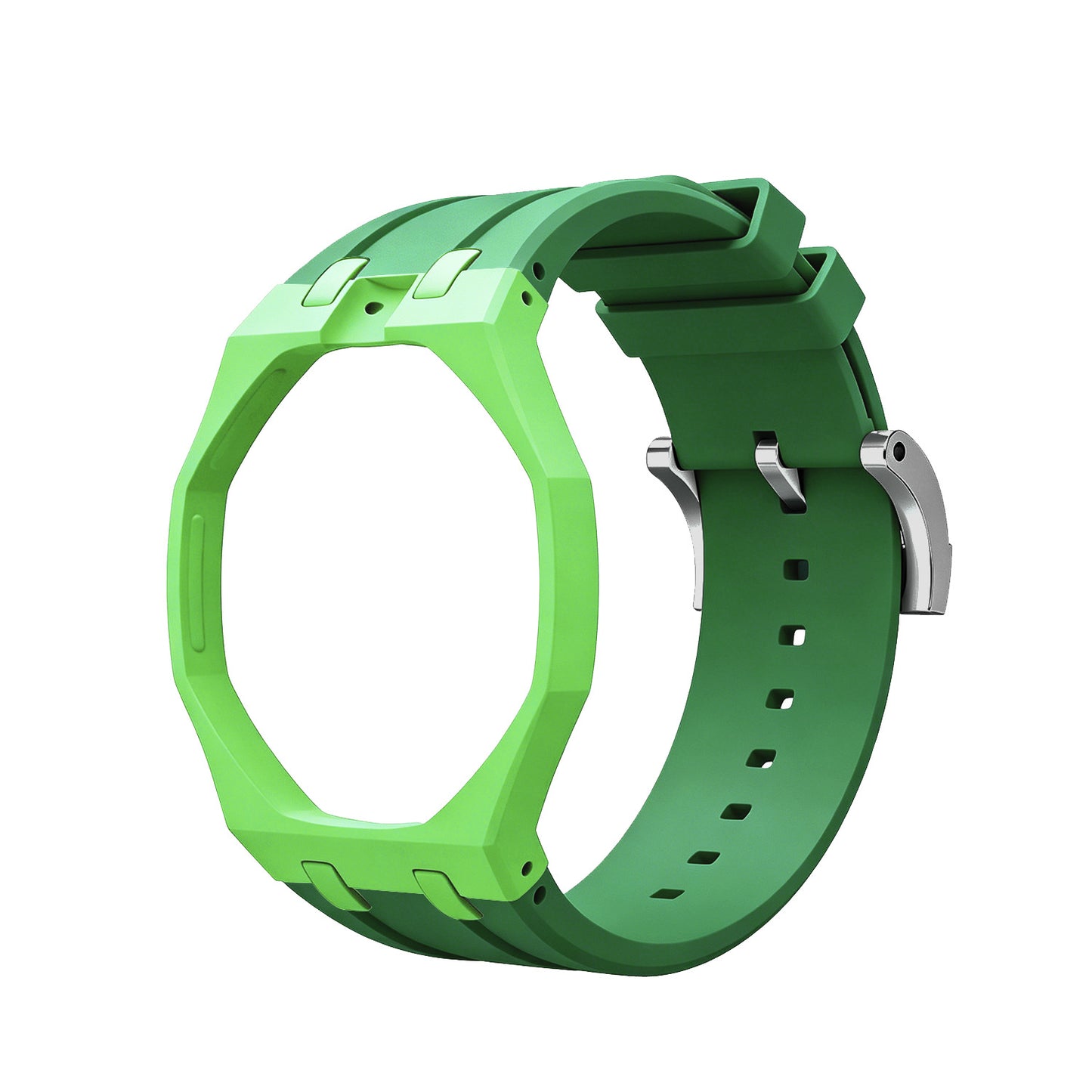 For AP x Swatch Royal Pop Watch Case Silicone Strap Adjustable Buckle Band