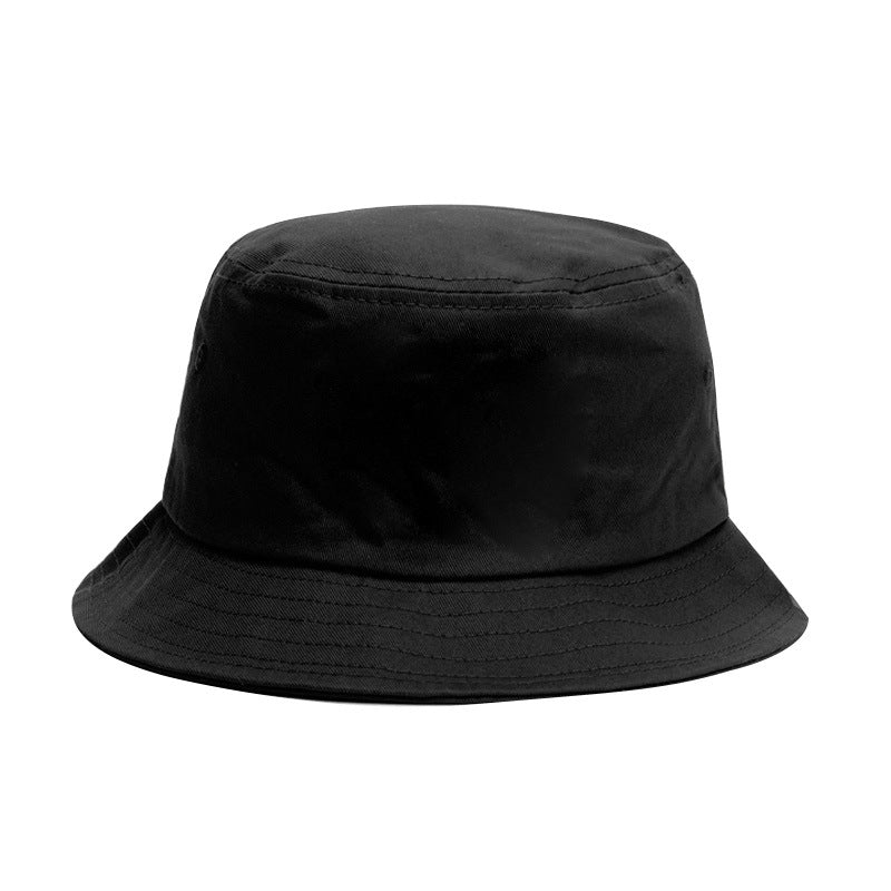 Unisex Cotton Blend Bucket Hat Foldable Sunshade Outdoor Sun Protection