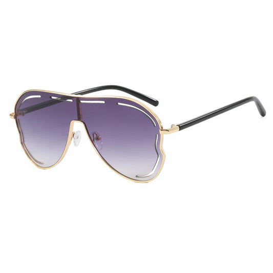 Large Frame Toad Mirror Sunglasses UV400 Protection Unisex Stylish Outdoor Wear