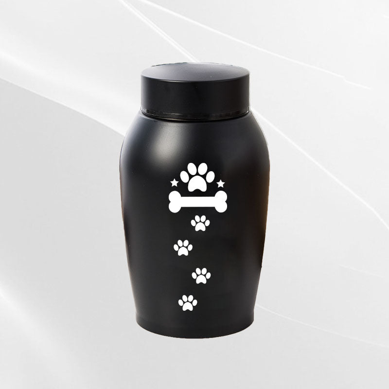 Stainless Steel Pet Memorial Urn Moisture Proof Portable Ash Keepsake Small Pets