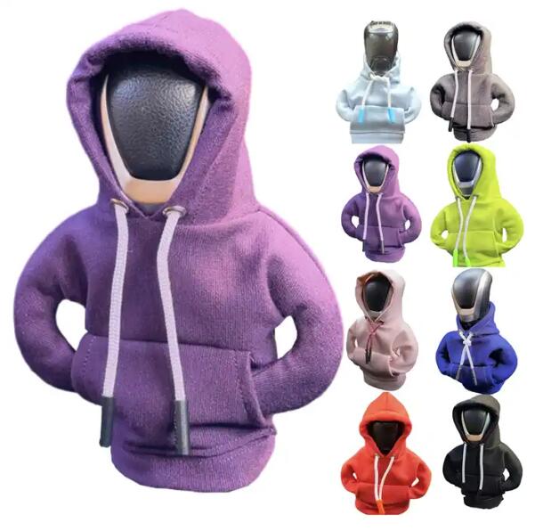 Automotive Interior Mini Hoodie Gear Shift Knob Cover Accessories Car Decor