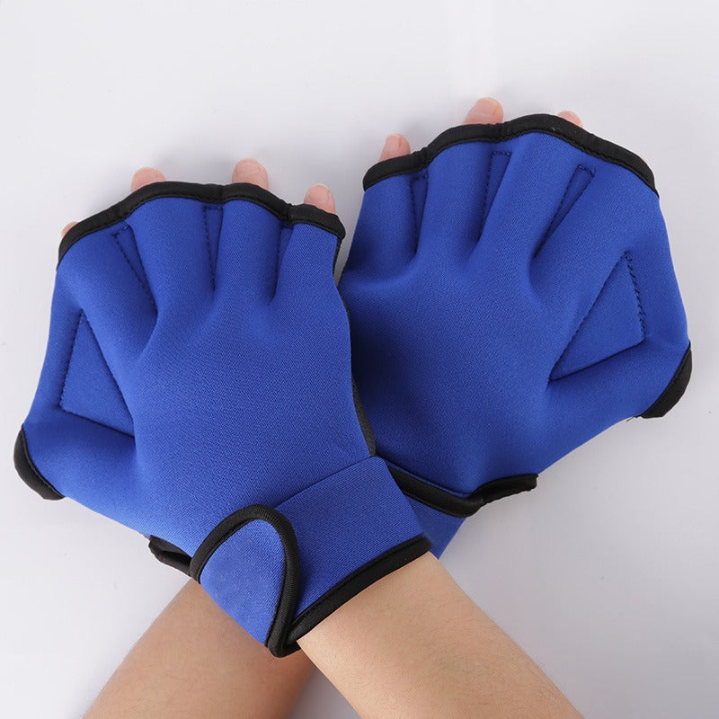Kids Swim Gloves Duck Feet Hand Fins Water Paddling Palms Swim Training Gear