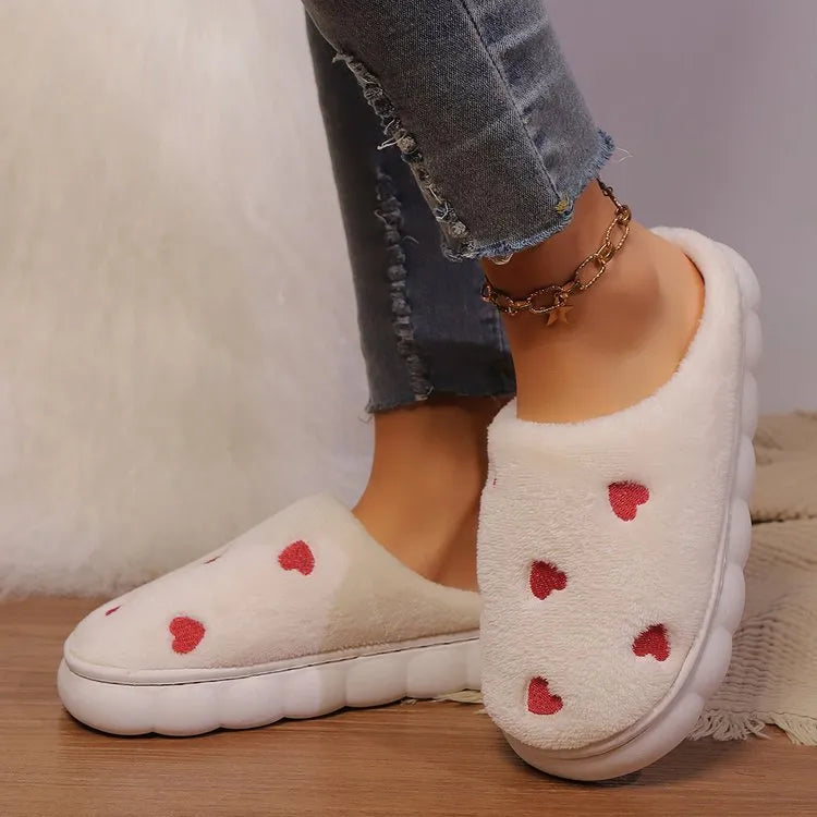 Women's Faux Fur Suede Slippers Round Toe Flat Slip-On Indoor Shoes Sizes 3–9