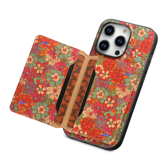 For iPhone 17 16 15 13 12 11 Pro Max Durable Faux Leather Wallet Case Card Slots Stand